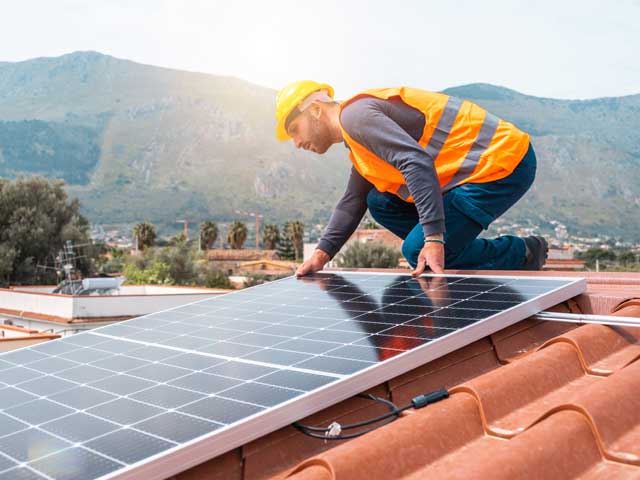 Modernes Photovoltaik-System